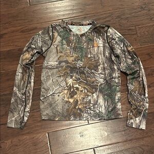 Game Winner Camo Long Sleeve Kids Shirt